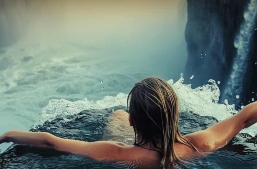 Swimming in Devil's Pool at Victoria Falls