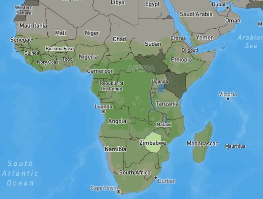 Where is Zimbabwe located?