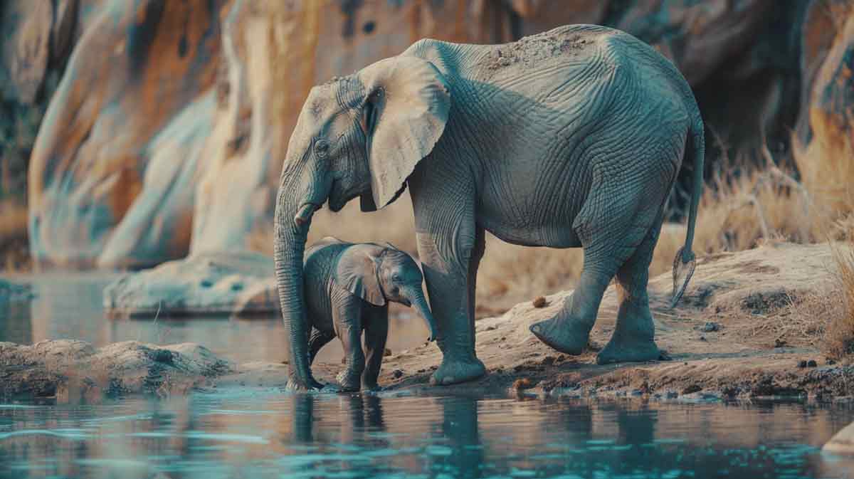 How much does a baby elephant weight at birth?