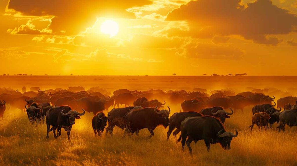 cape buffalo herd