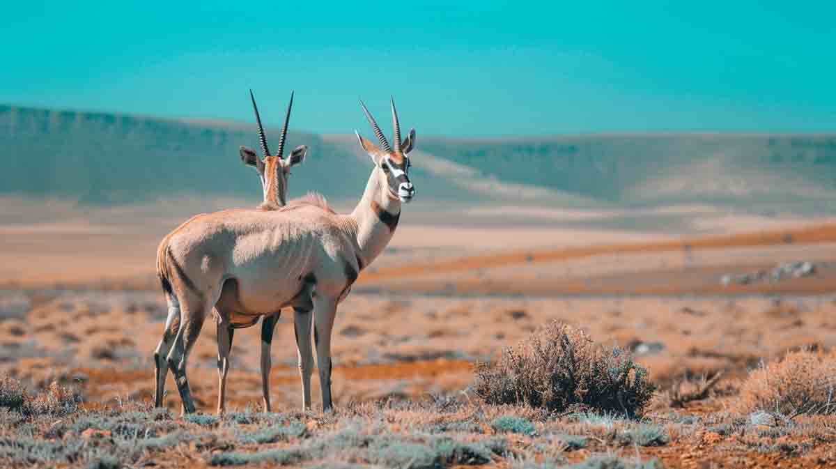 Pair of Eland in Namibia
