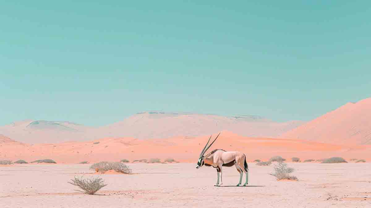 Gemsbok in the Namibia desert